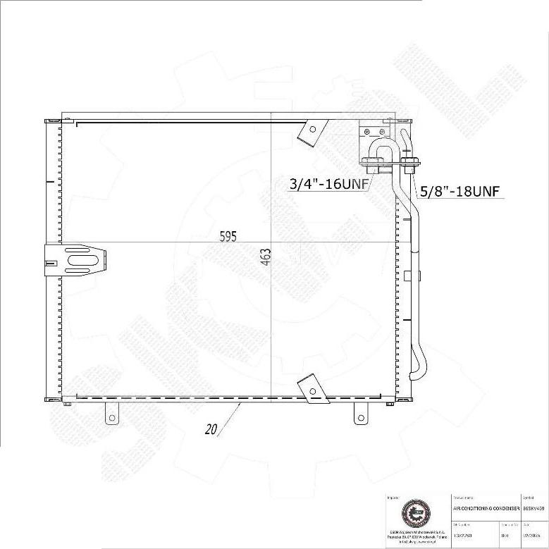 Esen SKV 86SKV469 - Condensatore, Climatizzatore www.autoricambi360.it