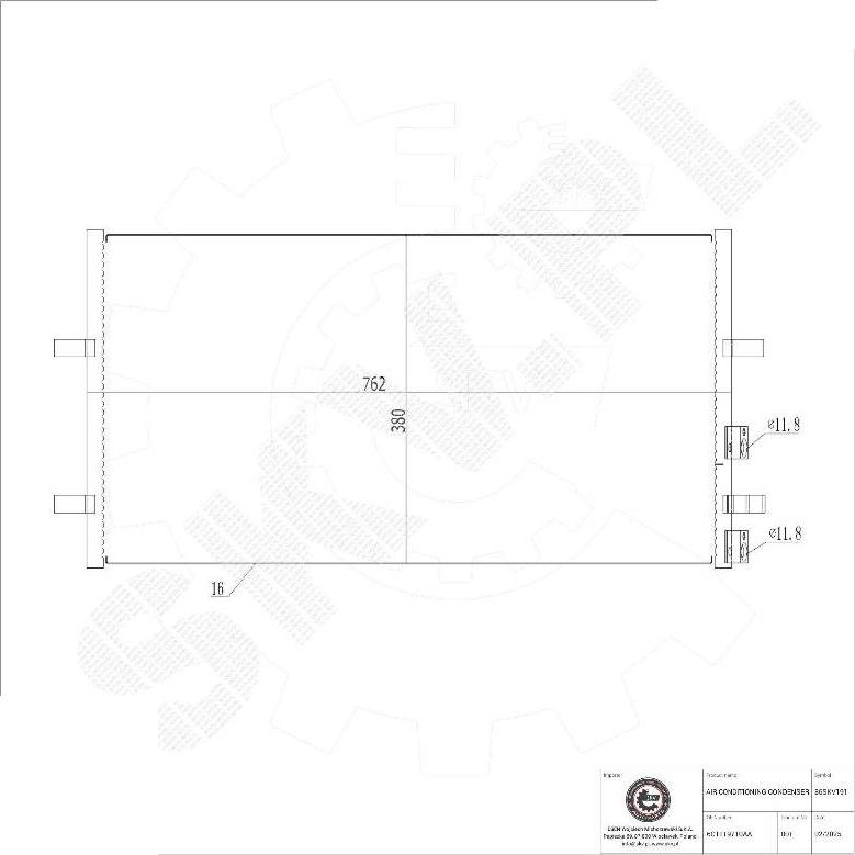 Esen SKV 86SKV191 - Condensatore, Climatizzatore www.autoricambi360.it