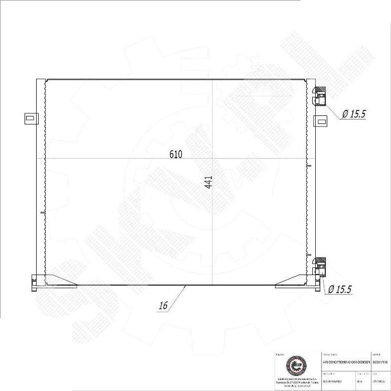 Esen SKV 86SKV106 - Condensatore, Climatizzatore www.autoricambi360.it