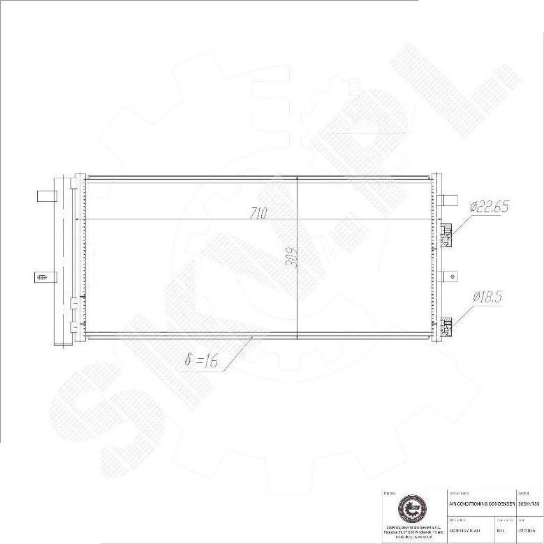 Esen SKV 86SKV185 - Condensatore, Climatizzatore www.autoricambi360.it