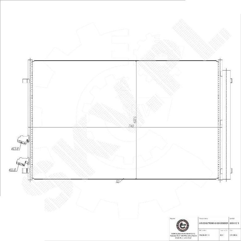 Esen SKV 86SKV213 - Condensatore, Climatizzatore www.autoricambi360.it