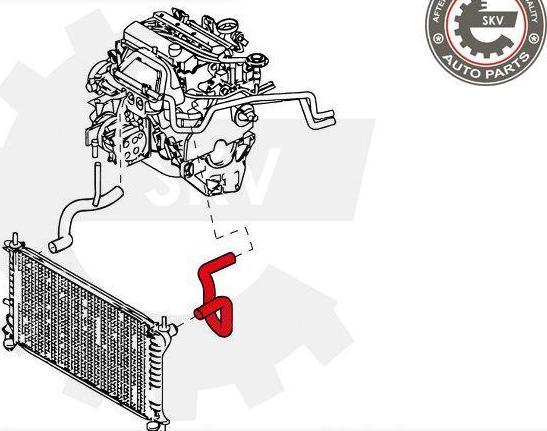 Esen SKV 24SKV342 - Flessibile radiatore www.autoricambi360.it