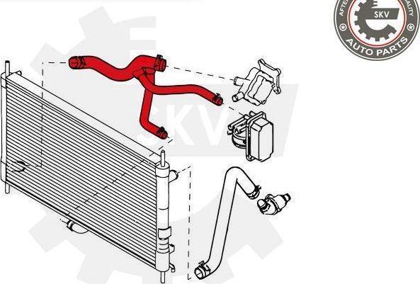 Esen SKV 24SKV338 - Flessibile radiatore www.autoricambi360.it