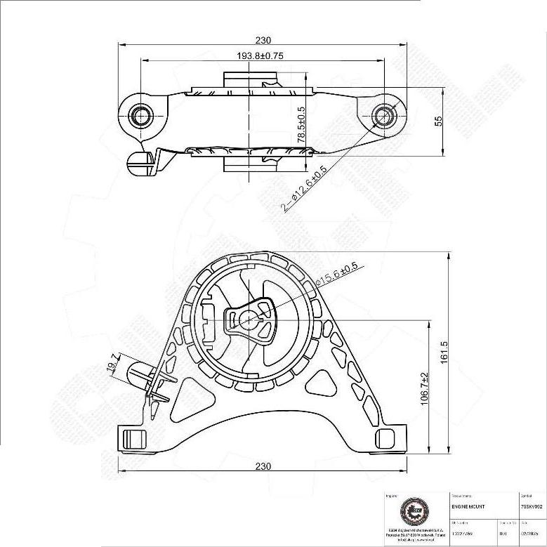 Esen SKV 75SKV092 - Sospensione, Motore www.autoricambi360.it