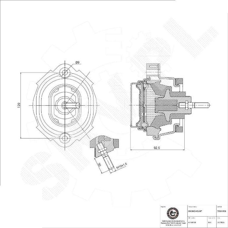 Esen SKV 75SKV056 - Sospensione, Motore www.autoricambi360.it