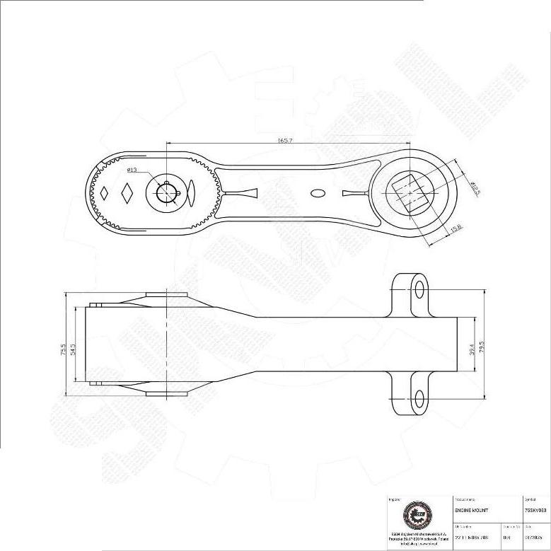 Esen SKV 75SKV033 - Sospensione, Motore www.autoricambi360.it