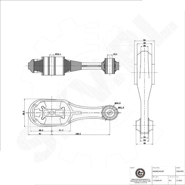Esen SKV 75SKV079 - Sospensione, Motore www.autoricambi360.it