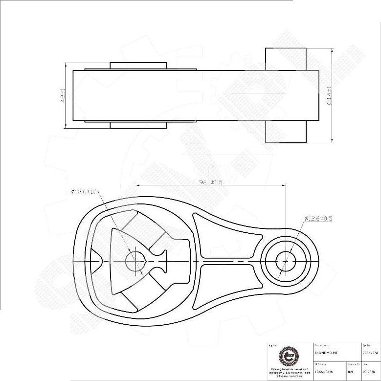 Esen SKV 75SKV074 - Sospensione, Motore www.autoricambi360.it
