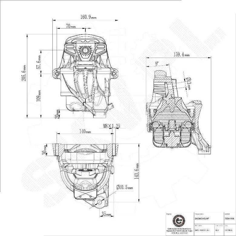 Esen SKV 75SKV190 - Sospensione, Motore www.autoricambi360.it