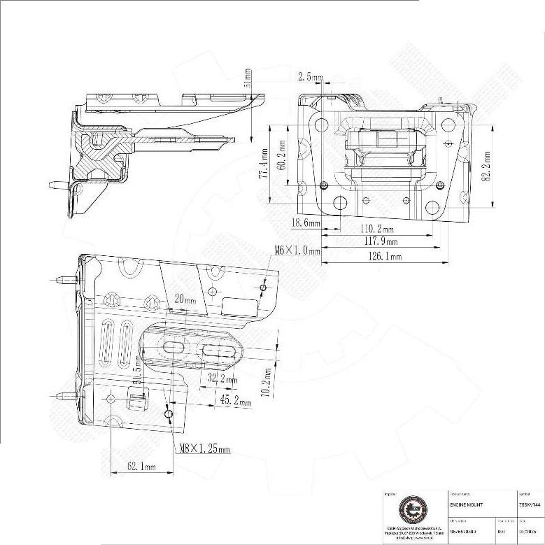Esen SKV 75SKV144 - Sospensione, Motore www.autoricambi360.it