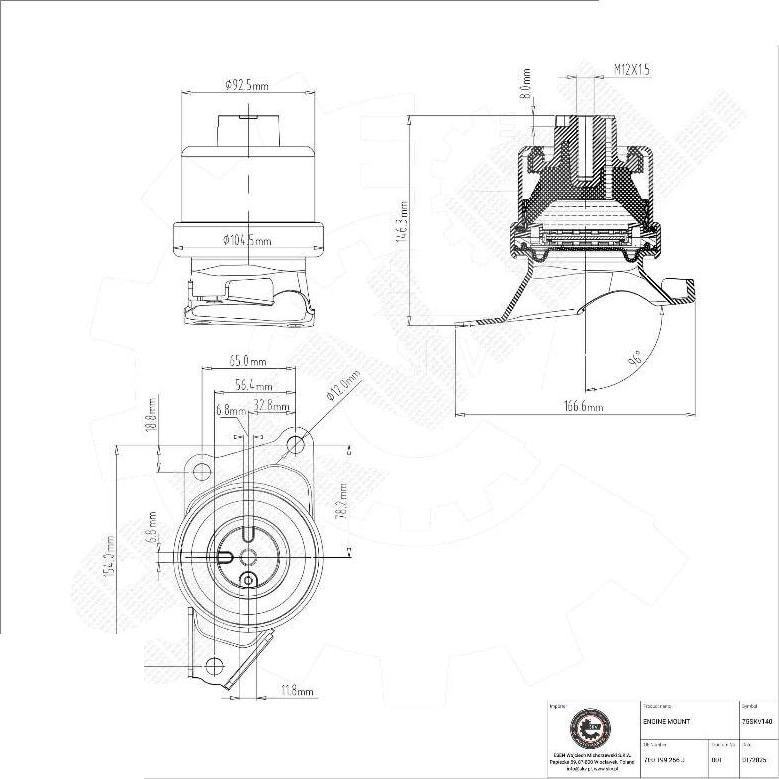 Esen SKV 75SKV140 - Sospensione, Motore www.autoricambi360.it