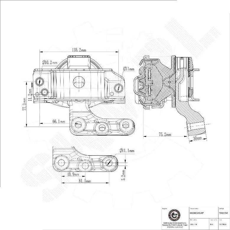 Esen SKV 75SKV141 - Sospensione, Motore www.autoricambi360.it