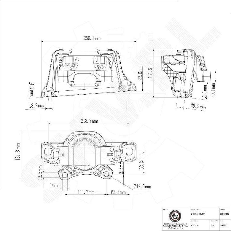 Esen SKV 75SKV143 - Sospensione, Motore www.autoricambi360.it