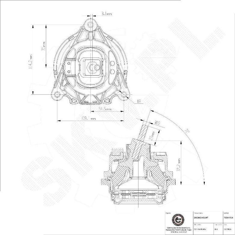 Esen SKV 75SKV164 - Sospensione, Motore www.autoricambi360.it