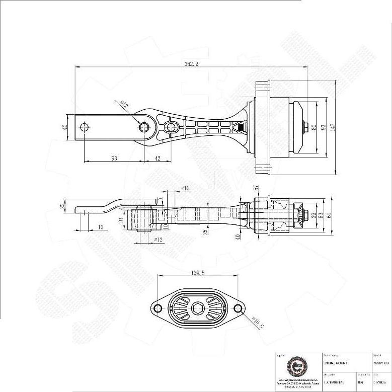 Esen SKV 75SKV103 - Sospensione, Motore www.autoricambi360.it