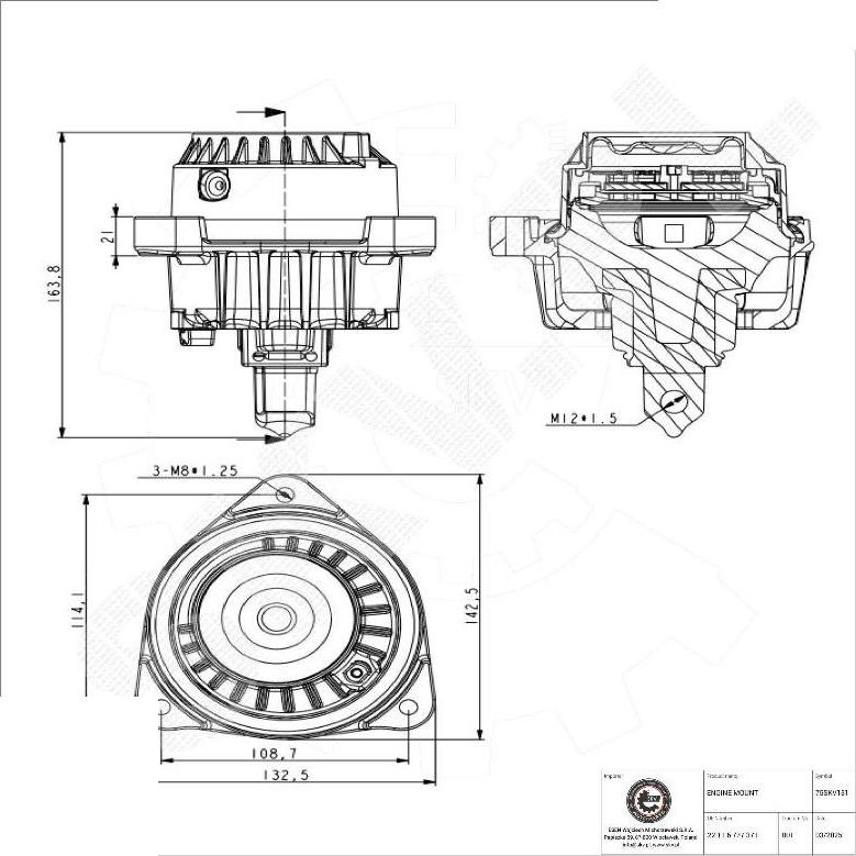 Esen SKV 75SKV131 - Sospensione, Motore www.autoricambi360.it