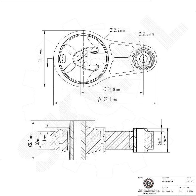 Esen SKV 75SKV137 - Sospensione, Motore www.autoricambi360.it