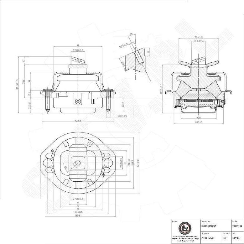 Esen SKV 75SKV125 - Sospensione, Motore www.autoricambi360.it