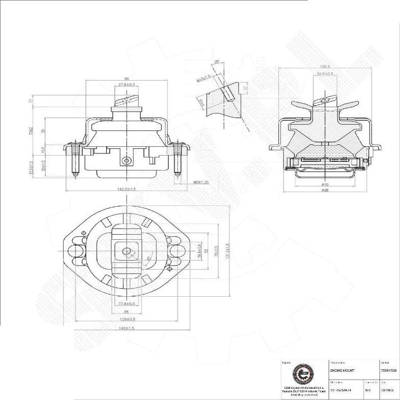 Esen SKV 75SKV126 - Sospensione, Motore www.autoricambi360.it