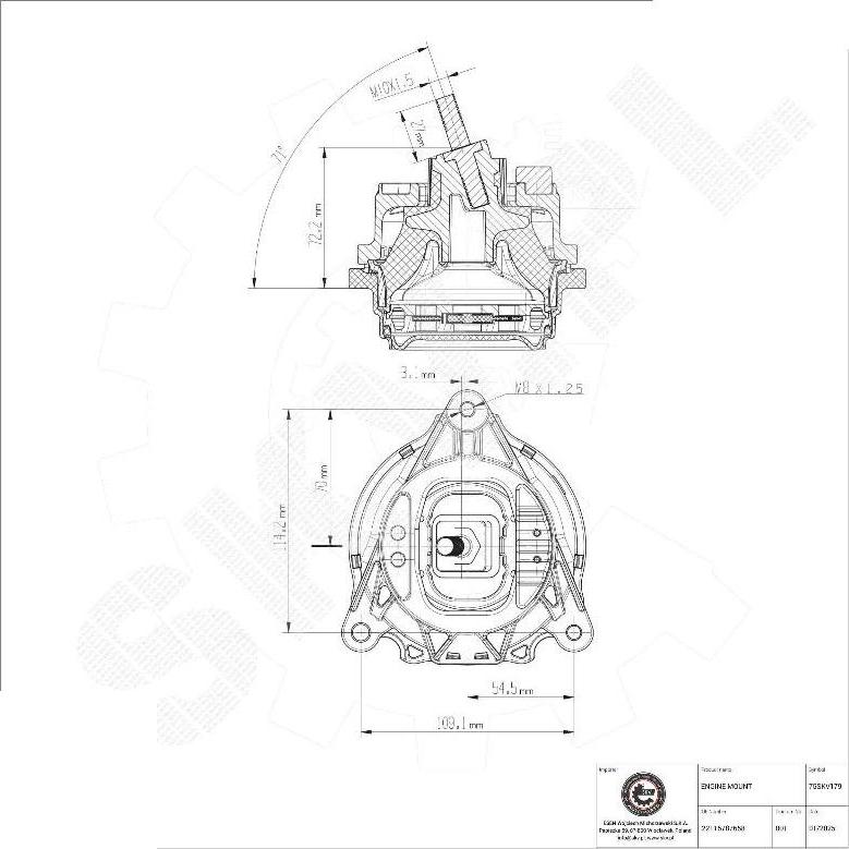 Esen SKV 75SKV179 - Sospensione, Motore www.autoricambi360.it