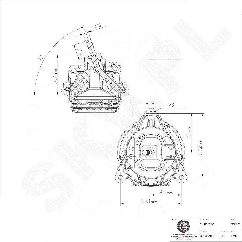 Esen SKV 75SKV170 - Sospensione, Motore www.autoricambi360.it