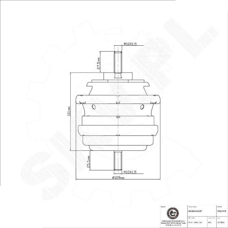 Esen SKV 75SKV178 - Sospensione, Motore www.autoricambi360.it