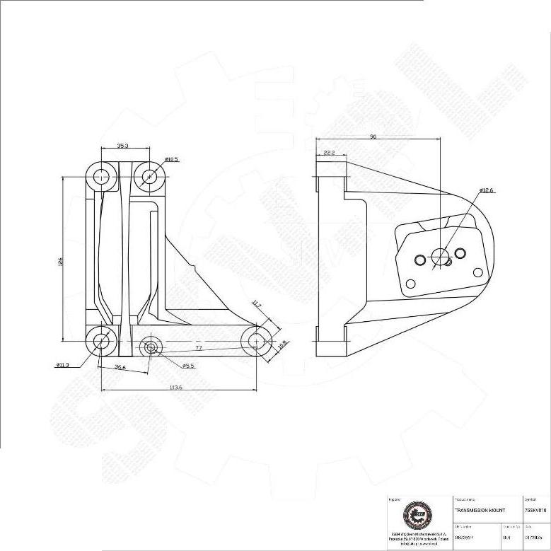 Esen SKV 75SKV810 - Supporto, Cambio automatico www.autoricambi360.it
