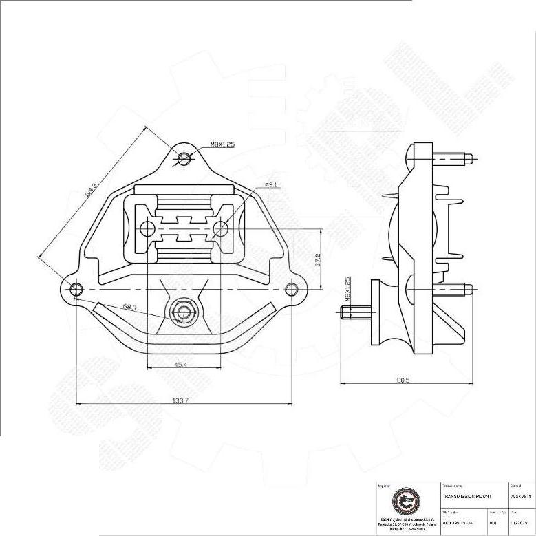 Esen SKV 75SKV818 - Supporto, Cambio automatico www.autoricambi360.it