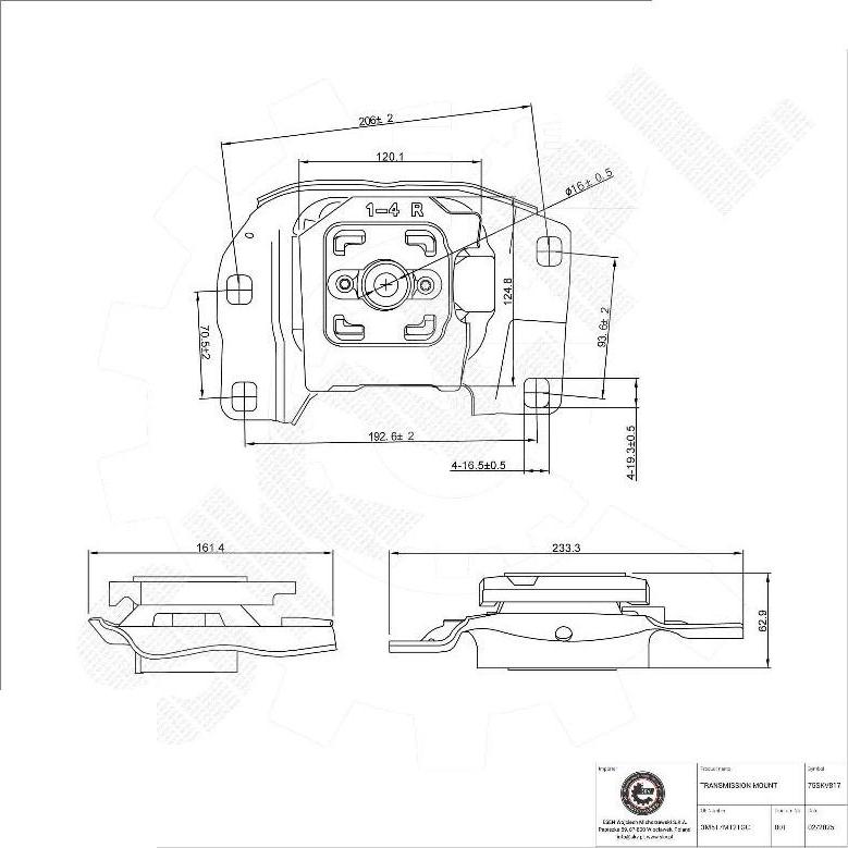 Esen SKV 75SKV817 - Supporto, Cambio automatico www.autoricambi360.it