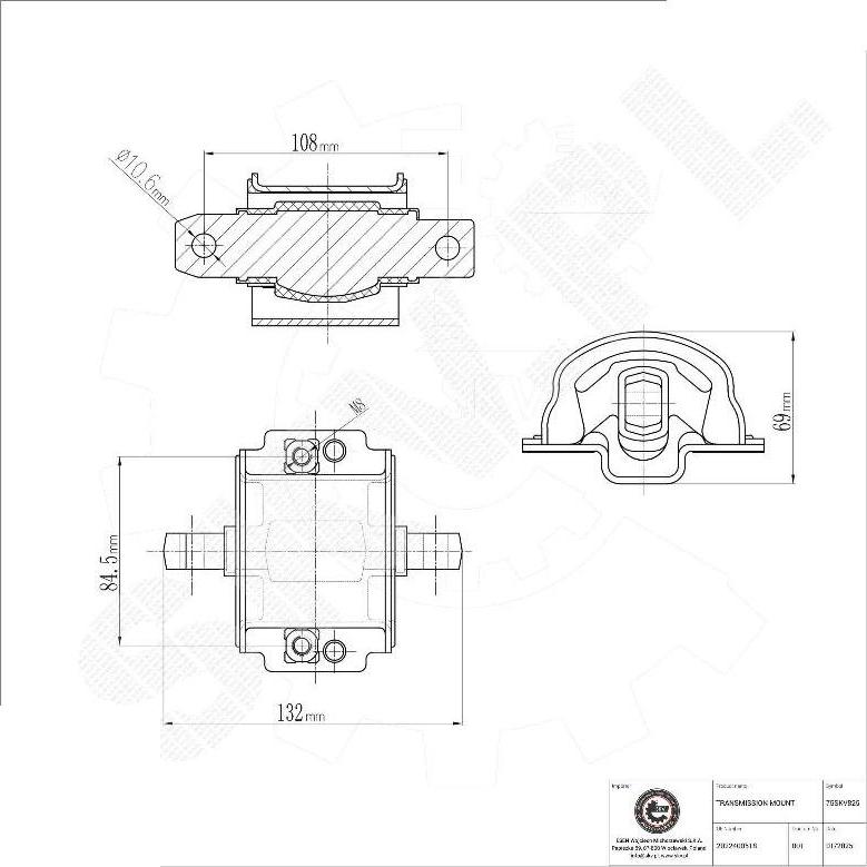 Esen SKV 75SKV825 - Supporto, Cambio automatico www.autoricambi360.it