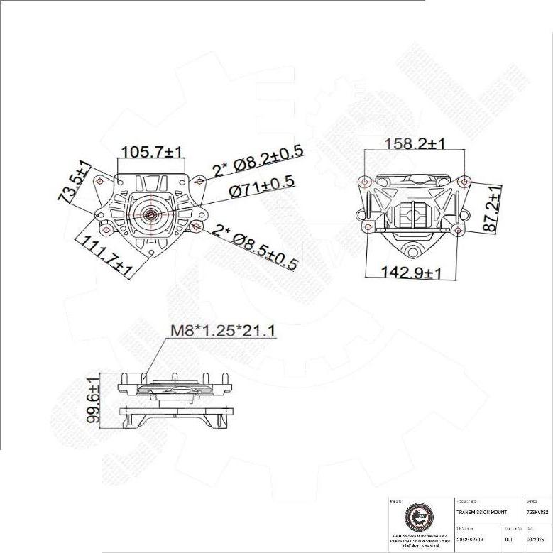 Esen SKV 75SKV822 - Supporto, Cambio automatico www.autoricambi360.it