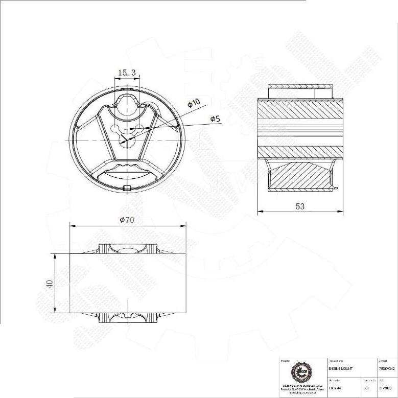 Esen SKV 75SKV342 - Sospensione, Motore www.autoricambi360.it