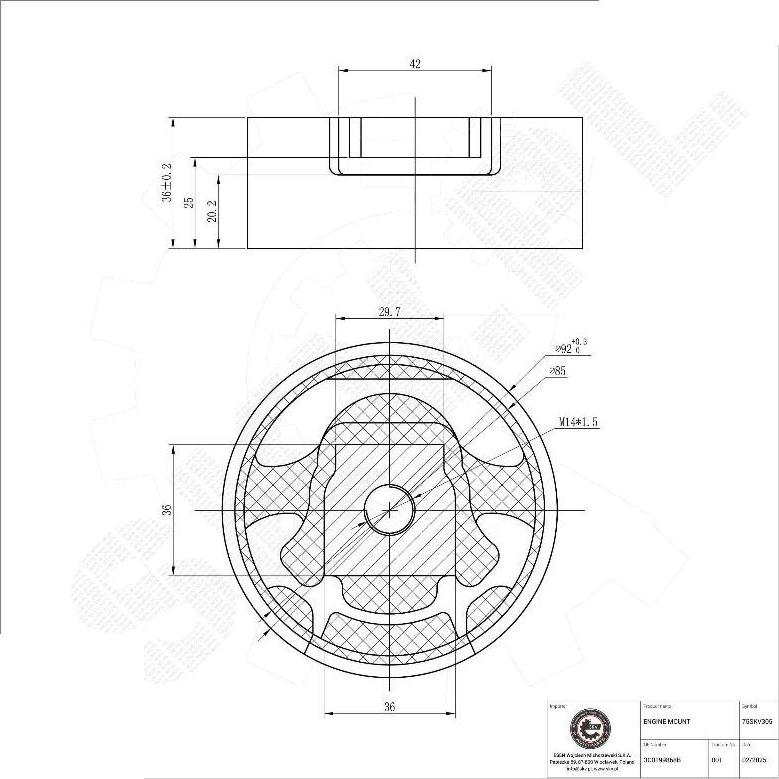Esen SKV 75SKV305 - Sospensione, Motore www.autoricambi360.it