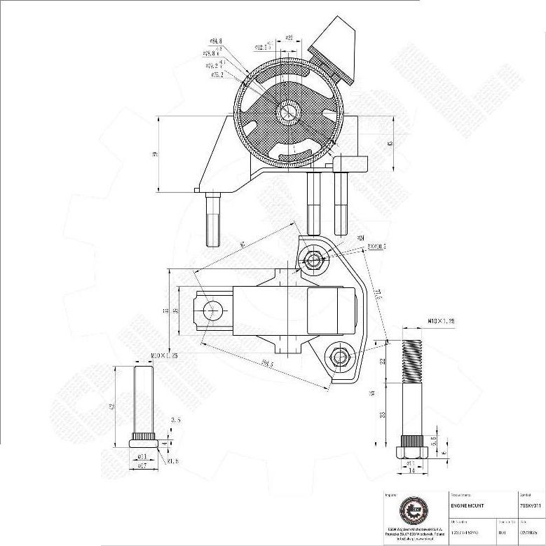 Esen SKV 75SKV311 - Sospensione, Motore www.autoricambi360.it