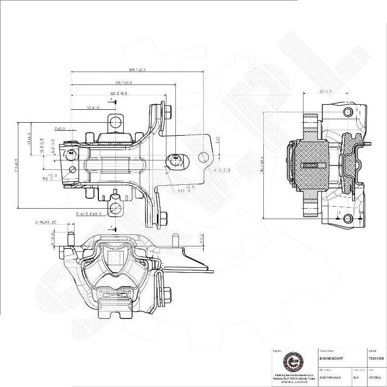 Esen SKV 75SKV338 - Sospensione, Motore www.autoricambi360.it