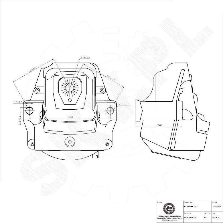 Esen SKV 75SKV327 - Sospensione, Motore www.autoricambi360.it