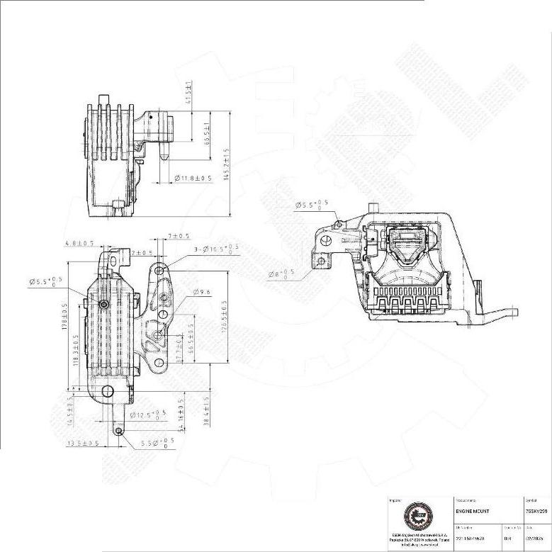 Esen SKV 75SKV299 - Sospensione, Motore www.autoricambi360.it