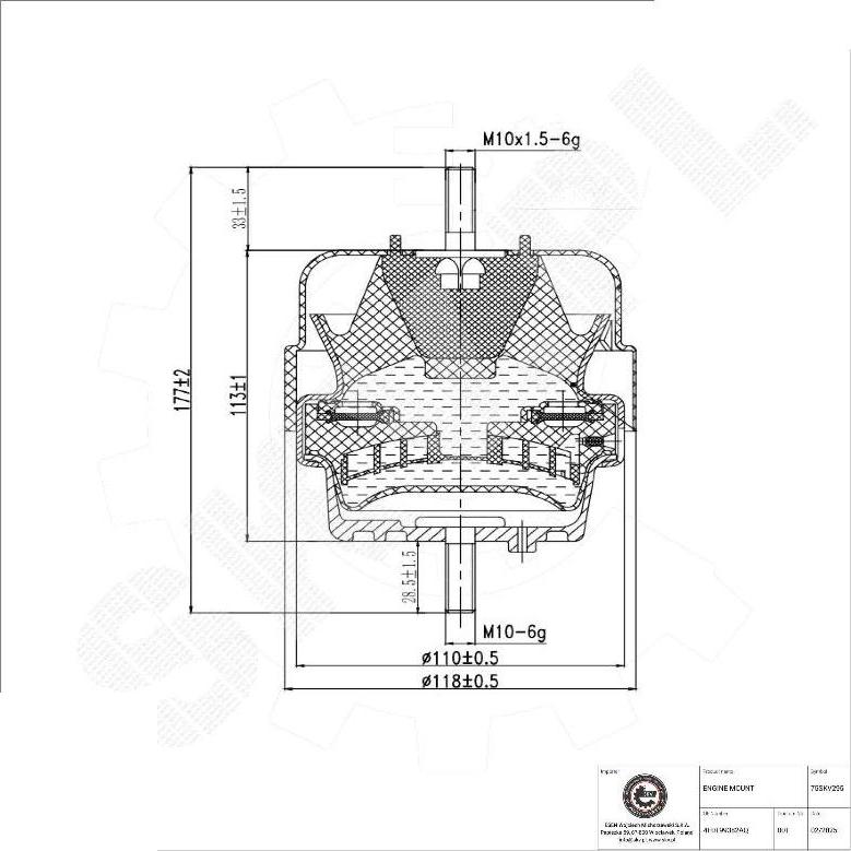 Esen SKV 75SKV295 - Sospensione, Motore www.autoricambi360.it