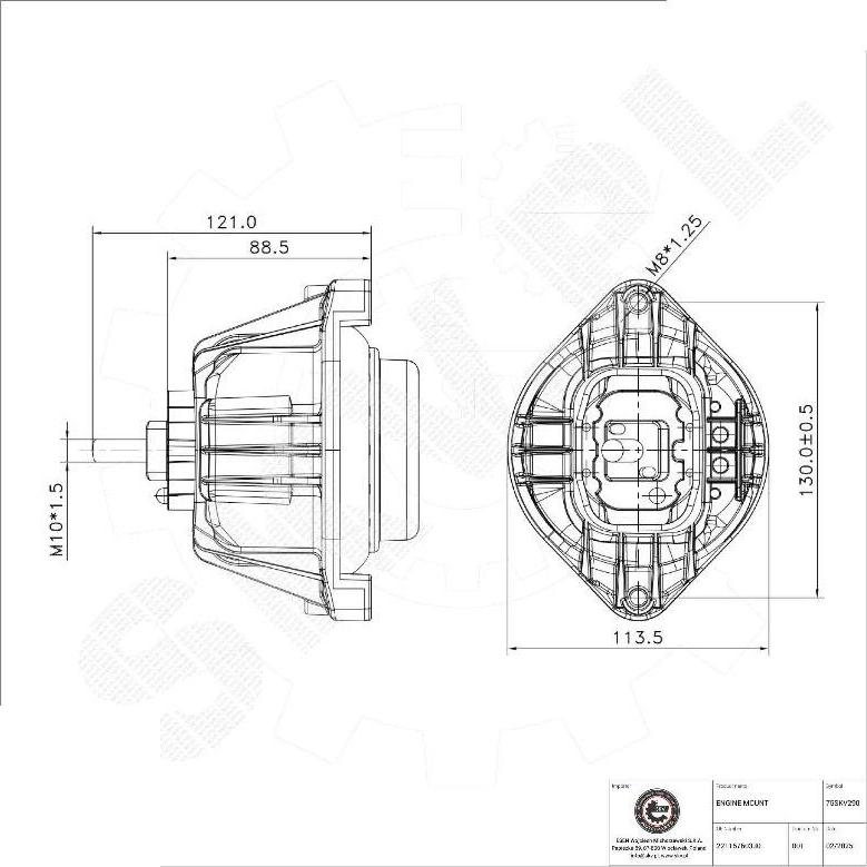 Esen SKV 75SKV290 - Sospensione, Motore www.autoricambi360.it
