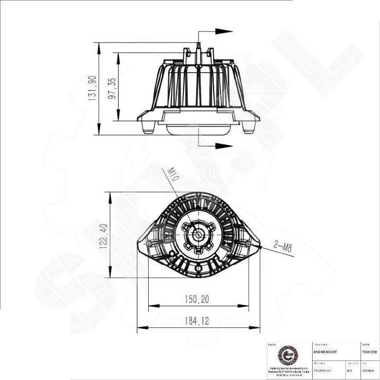 Esen SKV 75SKV298 - Sospensione, Motore www.autoricambi360.it