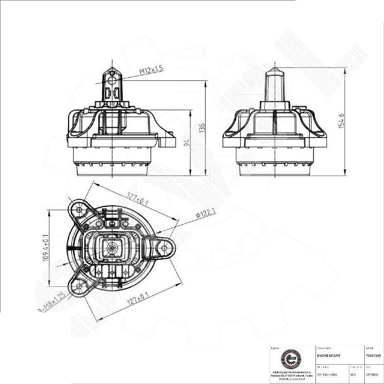 Esen SKV 75SKV249 - Sospensione, Motore www.autoricambi360.it