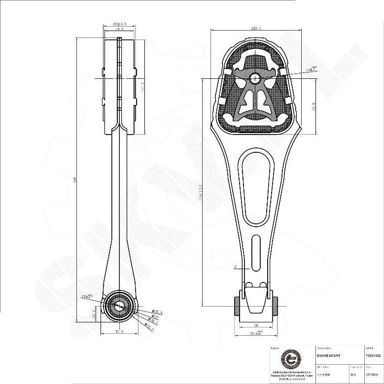 Esen SKV 75SKV245 - Sospensione, Motore www.autoricambi360.it