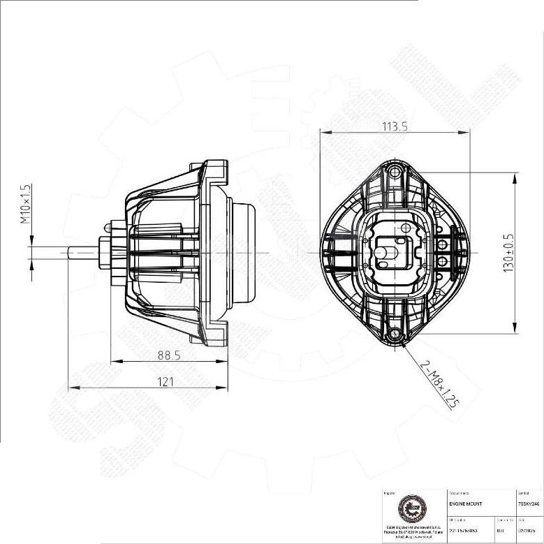 Esen SKV 75SKV246 - Sospensione, Motore www.autoricambi360.it