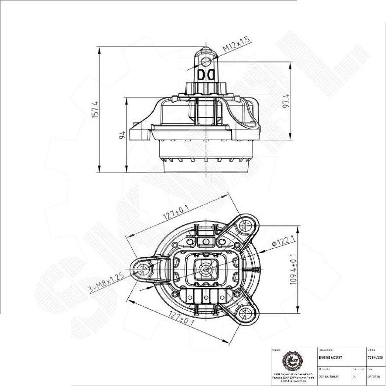 Esen SKV 75SKV250 - Sospensione, Motore www.autoricambi360.it