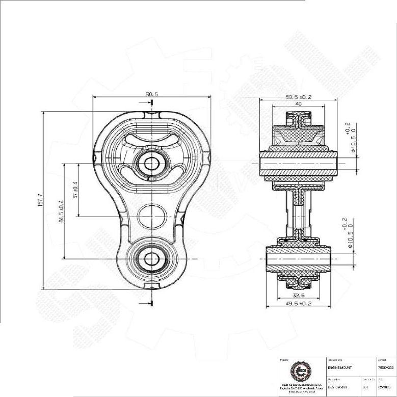 Esen SKV 75SKV266 - Sospensione, Motore www.autoricambi360.it