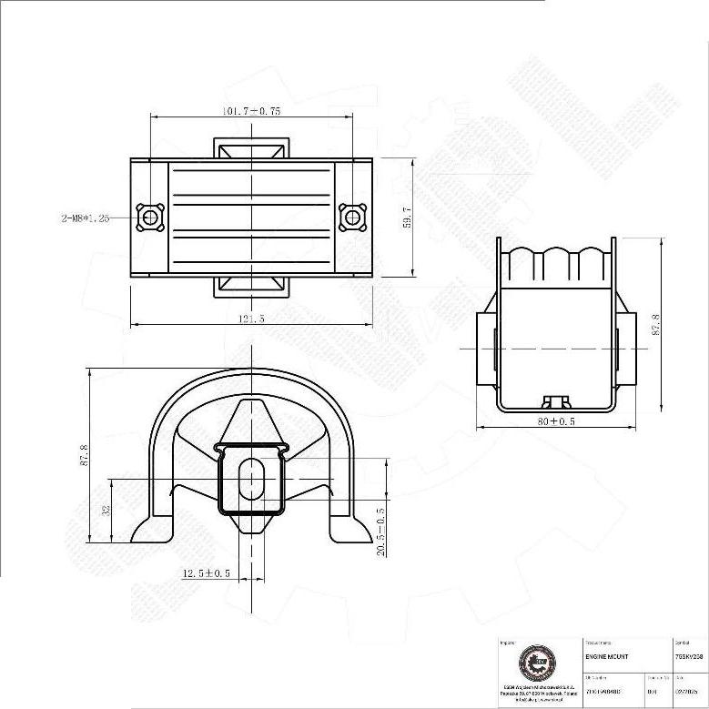 Esen SKV 75SKV268 - Sospensione, Motore www.autoricambi360.it