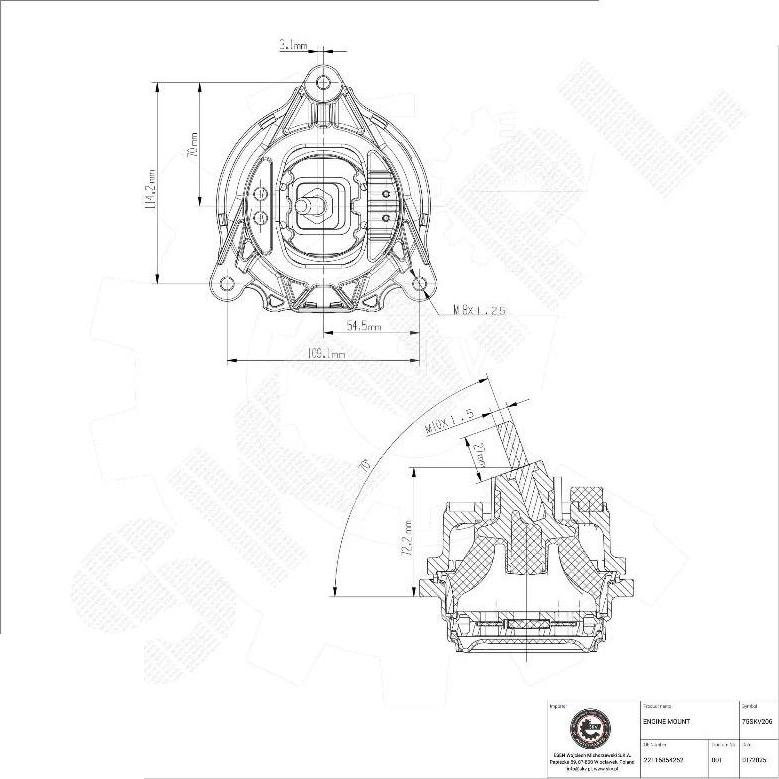 Esen SKV 75SKV206 - Sospensione, Motore www.autoricambi360.it