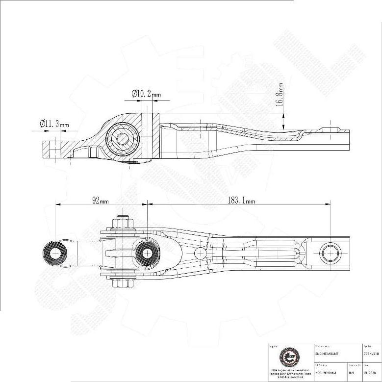 Esen SKV 75SKV218 - Sospensione, Motore www.autoricambi360.it