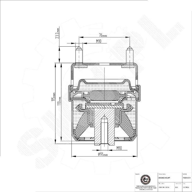Esen SKV 75SKV213 - Sospensione, Motore www.autoricambi360.it