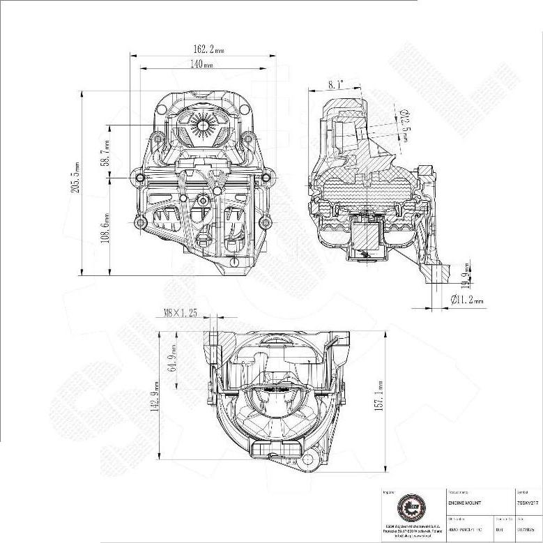 Esen SKV 75SKV217 - Sospensione, Motore www.autoricambi360.it